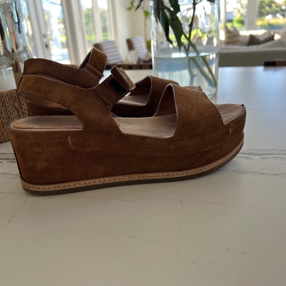 Italeau Handmade Platform Ankle Sandals Sz 38 - Picture 2 of 10